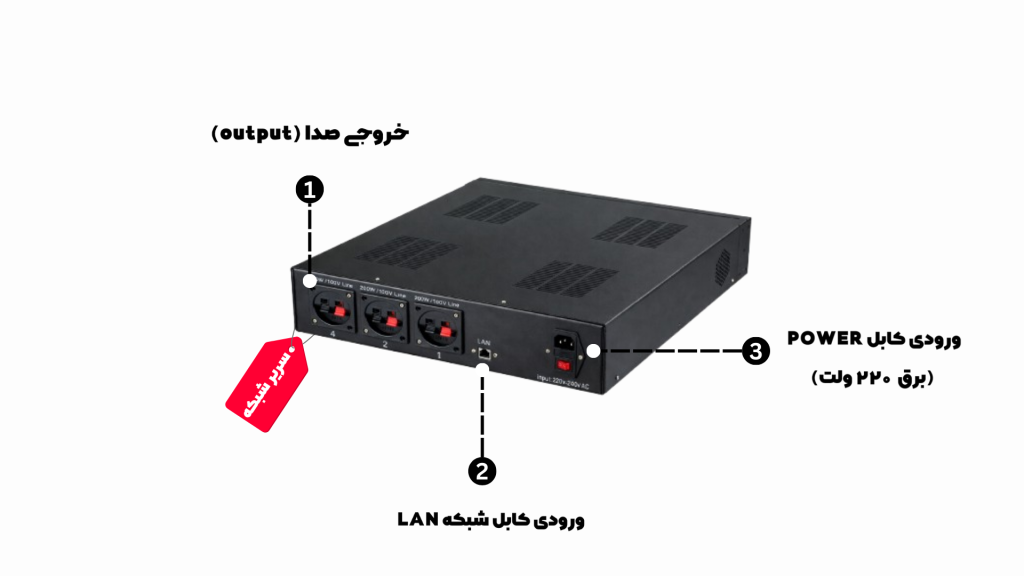 آمپلی فایر تحت شبکه ۳۰۰ وات با کیفیت عالی و راهاندازی رایگان