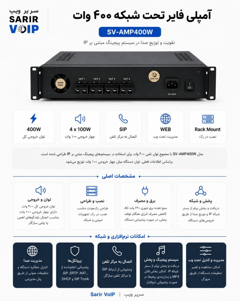 آمپلی فایر 400 وات