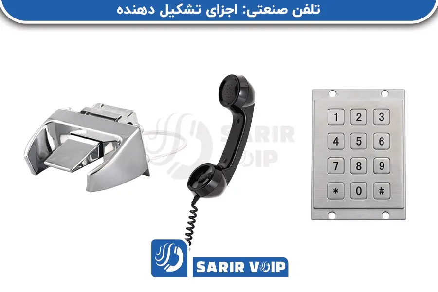 اجزای اصلی تلفن صنعتی دیواری و کاربرد هر بخش